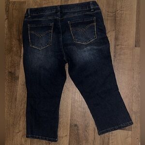 d.jeans blue denim capris, Sz 14P